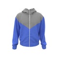 Blank cagoule jacket mock up Royalty Free Stock Photo