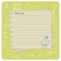 Blank cake themed recipe cards for your sweet creations.