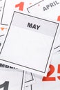 Blank Calendar Royalty Free Stock Photo