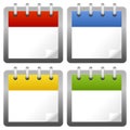 Blank Calendar Icons Set Royalty Free Stock Photo
