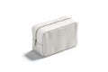 Blank canvas cosmetic bag mockup, side view Royalty Free Stock Photo