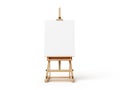Blank canvas on easel Royalty Free Stock Photo