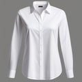 Blank Canvas: Women\'s Plain White Shirt Mockup Royalty Free Stock Photo