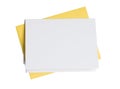 Blank Card with Gold Envelope