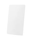 Blank card isolated on white background. Blank name tag for design. Clipping path Royalty Free Stock Photo