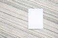 Blank Card Mockup designs in an authentic white greeting card artworks or stationery designs. empty paper card background Royalty Free Stock Photo