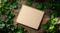 Blank Card Surrounded By Lush Green Shamrocks Royalty Free Stock Photo