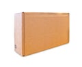 Blank cardboard box isolated Royalty Free Stock Photo