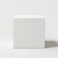 Blank Cardboard Box Mockup. Generative ai Royalty Free Stock Photo