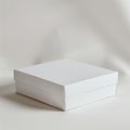 Blank Cardboard Box Mockup. Generative ai Royalty Free Stock Photo