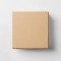 Blank Cardboard Box Mockup. Generative ai Royalty Free Stock Photo