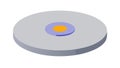 Blank CD DVD Disc Isometric Icon Media, vector design Generative AI Royalty Free Stock Photo