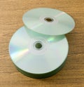 Blank CD or DVD in Storage Box Royalty Free Stock Photo