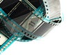 Blank celluloid cinema film Royalty Free Stock Photo