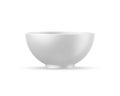 Blank ceramic bowl mockup template on isolated white background.