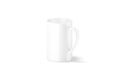 Blank ceramic narrow 11oz mug with handle mockup, side view