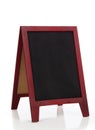 Blank chalkboard or blackboard stand with easel frame Royalty Free Stock Photo