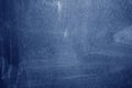 Blank chalkboard, blue blackboard texture Royalty Free Stock Photo