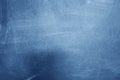 Blank chalkboard, blue blackboard texture with copy space Royalty Free Stock Photo