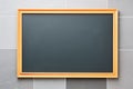 blank chalkboard with wood frame Royalty Free Stock Photo