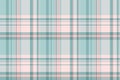Blank check seamless texture, knot fabric textile pattern. Short background tartan vector plaid in light and grey colors Royalty Free Stock Photo