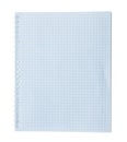 Blank checked notepad isolated on white