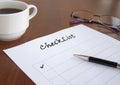 blank checklist Royalty Free Stock Photo