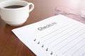 blank checklist Royalty Free Stock Photo