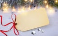 Blank Christmas card Royalty Free Stock Photo