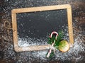 Blank Christmas chalkboard slate Royalty Free Stock Photo