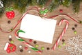 Blank christmas greeting card