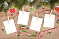 Blank christmas photo frames