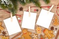 Blank christmas photo frames