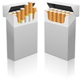 Blank cigarettes pack Royalty Free Stock Photo