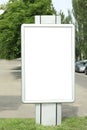 Blank citylight poster. Advertising board design
