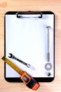 Blank Clipboard for worker Royalty Free Stock Photo