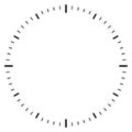 Blank clock dial face