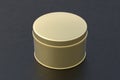 Blank metal round tin container box Royalty Free Stock Photo