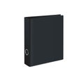 Blank closed office binder. Black cover. Isometric view, on white background. Vector illustration Royalty Free Stock Photo