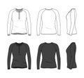 Blank clothing templates.