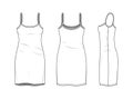 Blank clothing templates.