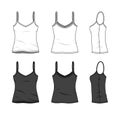 Blank clothing templates.