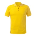 Yellow Collared Shirt Design Template Royalty Free Stock Photo