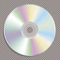 Blank color CD trans Royalty Free Stock Photo