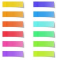 Blank Color Memo Note Stickers