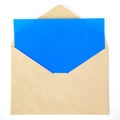 Blank color paper note Royalty Free Stock Photo