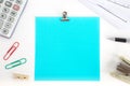 Blank color paper note Royalty Free Stock Photo