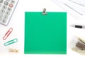 Blank color paper note Royalty Free Stock Photo