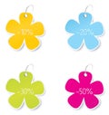 Blank colored sales tags