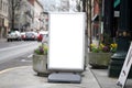 Blank commercial sidewalk sign